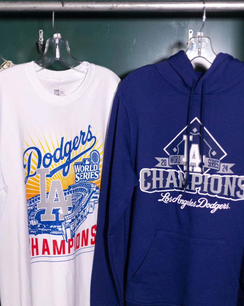 Los Angeles Dodgers 2024 New Era World Series Champions White Tee - Image 4