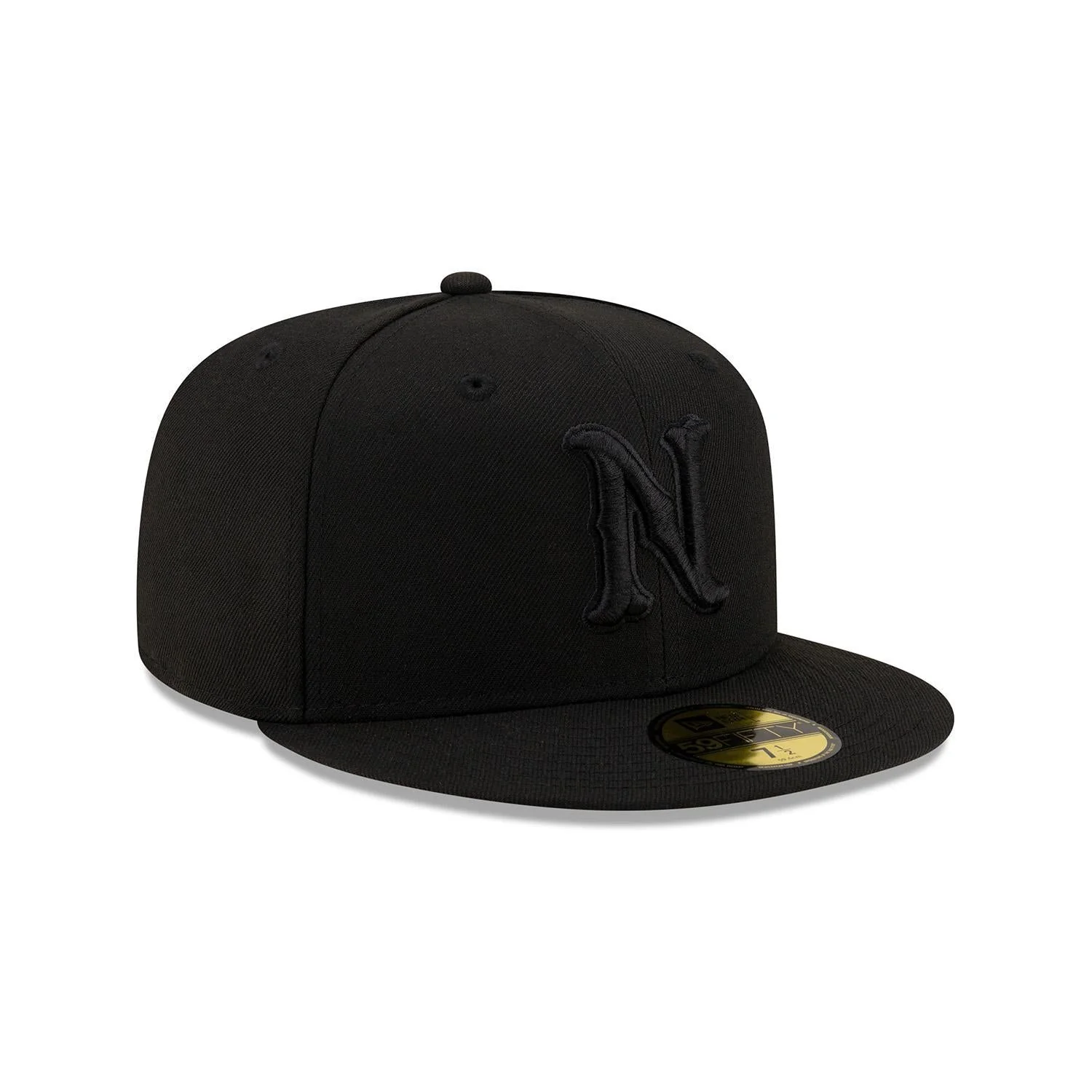 Nashville Sounds New Era 59FIFTY Blackout N Logo Fitted Hat - Image 3